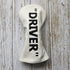 Golf Club Headcover - Premium PU Leather Driver Fairway Wood Hybrid Headcover, White with Black Golf Accessory