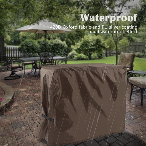 80-100 420D 36"L 19.5"W 31.5"H) Cooler Cart Cover Waterproof, Universal Patio Cooler Cover for Qt Patio Rolling Ice