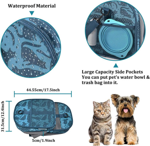 GOOPAWS 19" 11" 11" Soft-Sided Kennel Pet Carrier for Small Dogs, Cats, Puppy, Airline Approved Cat Carriers Dog