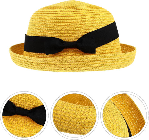 Women's Straw Hat, Sun Hat, Fedora Beach Hat, Bonnet for Men, Fitted Straw Hats