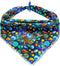 Elegant little tail Dog Bandana- Blue Spring Soft Puppy Bandana Cute Pet