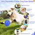 Indestructible Squeaky Dog Ball, Relieves Anxiety, Cleans Teeth, Interactive Chew Toy for Large Breeds, Outdoor