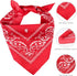 Yewong Pet Cowboy Costume Accessories, Dog Cat Size Cowboy Hat & Bandana Scarf Set of 2 for Puppy Kitten Party (Coffee)