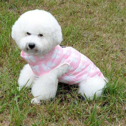 SMALLLEE_LUCKY_STORE New Soft Padded Vest Harness for Small Dogs - Pink Bow, Model: BFL049-Pink-L, L(Chest 17.7" Back