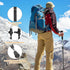 Travel Folding Trekking Hiking Pole with Carrying Case, Adjustable Walking Stick for Women and Men