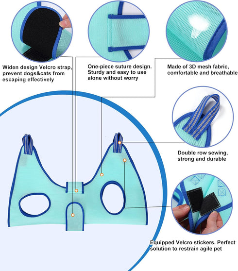 Hammock,Hanging Trimming Hammock 50 LB Kkiimatt Dog Grooming Harness Holder for Nail Clipping, Nail with Wide Strap