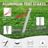 Gold Armour Tent Stakes - 12 Pack Heavy Duty, Lightweight, Camping Stakes Pegs for Outdoor Tent and Tarp, Essential Camping Gear Equipment Accessories (Silver) by Gold Armour