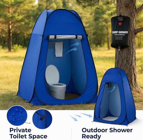 Setup Pop Up - Privacy Shower Tent, Portable Toilet or Dressing Room for Camping - Lightweight Changing Tent with Carry