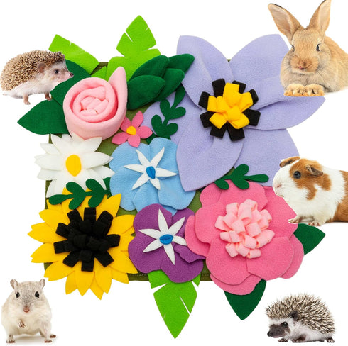 KAYCOWZA Small Animal Foraging Mat for Rabbit Hedgehog Guinea Pig Rat Chinchillas Bunny