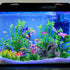 Fish Tank Accessories - 9pcs Green Artificial Plants and Cave Rock Decor Set for Aquarium