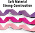 Azuza 3 Pack Comfortable Adjustable Nylon Dog Collars for Medium Dogs, Pink, Hot Pink, and Purple (M, 14-20 inch)