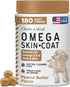 Omega 3 Fish Oil for Dogs, 180 Soft Chews - Salmon Oil