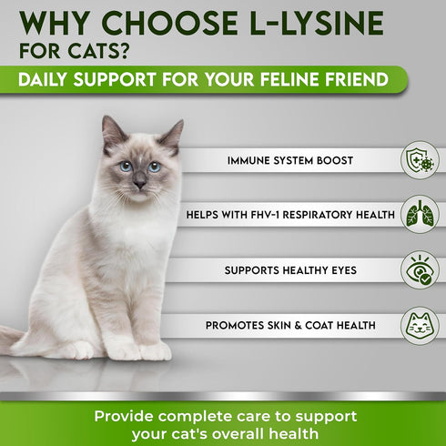 "Trulysine L-Lysine for Cats Immune Support Oral Powder 4oz/100g - Fish & Poultry Flavor for All Ages"