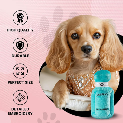 Dog Diggin Designs Runway Pup Collection - Unique Squeaky Parody Plush Dog Toys, Fashion Accessories