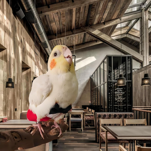 Magnoloran 80in Bird Diapers with Bow Bird Harness Tuxedo Flight Suits with Flying Leash Parrot Nappy with Waterproof