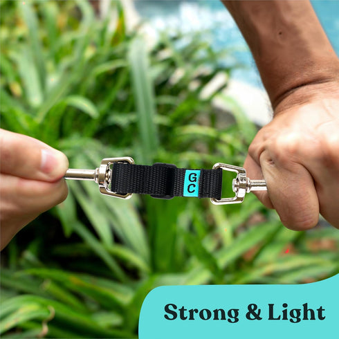 Gentle Creatures Adjustable Backup Clip for Dog Harness, Prong, Pinch Collars, Double Ended Safety Clip