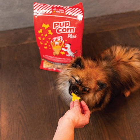 Plus Puffed Dog Treats - 24oz Bacon & Peanut Butter with Prebiotics and Probiotics Made in USA