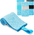 KISS QUEEN 3 Pack Towel(3 Pack(Blue)) Microfiber Gym Towel Quick Dry Sweat Towels Women Men Lightweight Running Cycling
