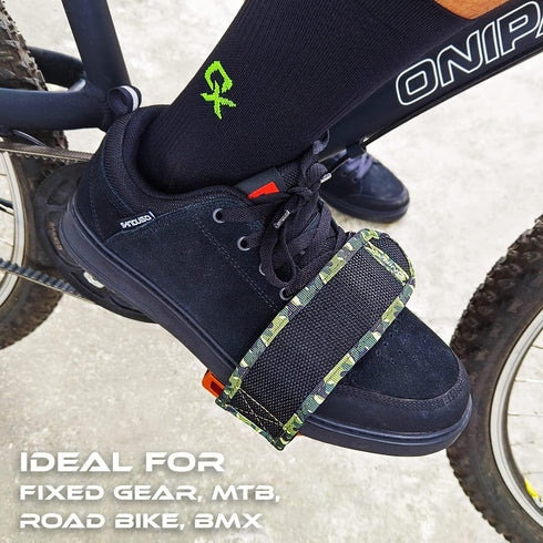 Outdoor Bike Pedal Straps, Toe Clips Straps Tape 2 PCS