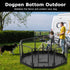 24 Inch 8 PJYuCien Dog Playpen Bottom Pad, Fits Width Panels Regular Octagon Metal Exercise Pet Playpen, Black