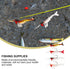5pcs SUPVOX Soft Luminous Shrimp Lures PVC Artificial Fishing Baits with Multi-Joint Simulation for Freshwater