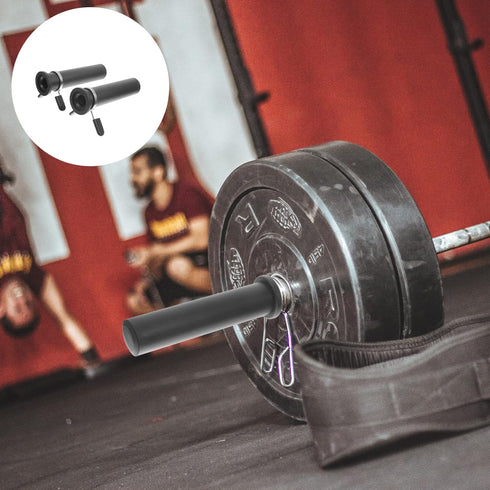 LIFKOME Weight Bar 2pcs Nylon Adapter Sleeve 8 Converts 1 Standard Weight Plate Posts to 2 for Workout Barbell