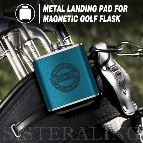 Golf Bag Metal Landing Pads for Magnetic Golf Towel - Quick Access to Golf Equipment and Accessories, Golf Gift