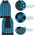 PUPTECK Dog Sweaters for Large Medium Small Dogs, Classic Plaid Style Holiday Winter Coat for Pets