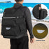 Swim Backpack with Separate Shoe Space, Swim Gear Bag for Swimming Pool and Beach, Black Sports Backpack