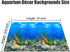 Aquarium Background Poster 3D Coral Water Plants Double Sided Stickers for 10-20 Gallon Tank 16"x33"