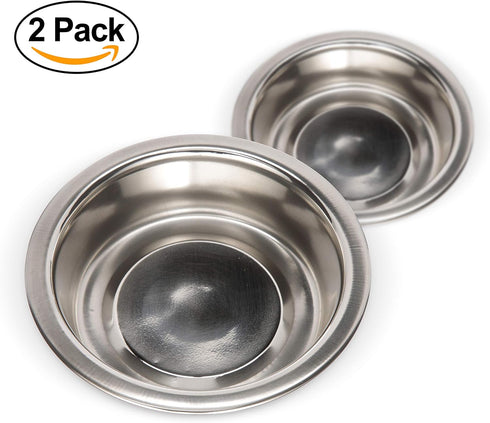Neater Pet Brands Stainless Steel Dog and Cat Bowls (2 Pack) | Neater Feeder Cat Deluxe Replacement Bowl