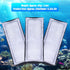 Fish Tank Filter Cartridge, 6Pcs Aquarium Filter Cotton Replacement, Wall Mounted Filter Accessory for Healthier Fish