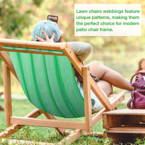 2 2 1/4 Inch 100 HESTYA Rolls x Feet Lawn Chair Webbing Folding Polypropylene Webbing for Outdoor Furniture Seat Repair