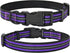 Mile High Life Reflective Dog Collar, Nylon Pet Collars with Buckle, Purple for Small Dogs (X-S)