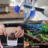 Tiny Cleaning Broom, Scooper Feeding Tool, Mini Dustpan and Brush, Stainless Steel Tweezer for Reptiles