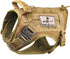 Tactical Service Dog Vest Harness, K9 Military Molle Vest for Outdoor Training, Wear-Resisting with Rubber Handle