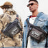 Rough Enough Tactical Fanny Pack for Men - Large Crossbody Waist Bag for Hunting, Camping, Hiking in Waxed Canvas