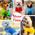 4 Pieces Dog Shirts Collared Polo T-Shirts for Small Medium Dogs, Breathable Doggy Sweatshirt, Pet Outfits