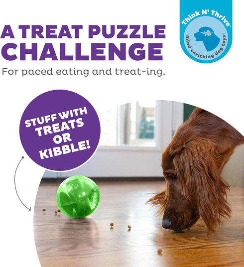 Outward Hound Mazee Puzzle Ball Interactive Treat Dispensing Dog Toy, Green Color