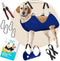 Dog Grooming Hammock with Durable Carabiner Clips & Straps, Soft Comforting Harness + Nail Trimmer for Large Dogs