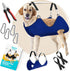 Dog Grooming Hammock with Durable Carabiner Clips & Straps, Soft Comforting Harness + Nail Trimmer for Large Dogs