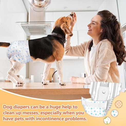 36pcs Pet Soft Dog Diapers Female - Disposable Puppy Diapers, Cat Diaper XXSmall