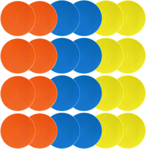 Spot Markers 9inch Rubber Agility Dots, Non Slip Sports Floor Spots for Kids Soccer Football Basketball Training