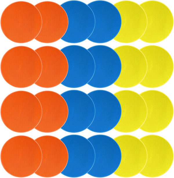Spot Markers 9inch Rubber Agility Dots, Non Slip Sports Floor Spots for Kids Soccer Football Basketball Training