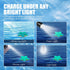 Floating Luminous Dog Toy, Squeaky Glow in The Dark Toy for Small Dogs (Kit Small Seahorse + Small Starfish)