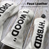 Golf Club Headcover - Premium PU Leather Driver and Fairway Wood Headcover, White with Black Golf Accessory