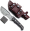 Wolklinge Handmade Damascus Steel Fixed Blade Tracker Knife for Hunting, Survival & Camping