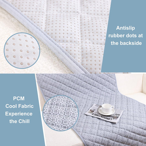 27.5"x59.1"Inch- Summer MH MYLUNE HOME Cooling Dog Sofa Cover Non-Slip Oxford Fabric,Endothermic Color Changing Pet Pad