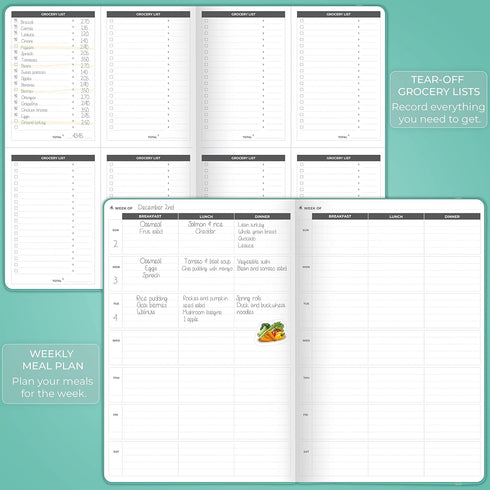 6 7x10 Clever Fox Fitness Journal PRO Daily Workout Planner with Meal Planner & Habit Tracker Gym Exercise Log Book