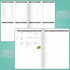 6 7x10 Clever Fox Fitness Journal PRO Daily Workout Planner with Meal Planner & Habit Tracker Gym Exercise Log Book